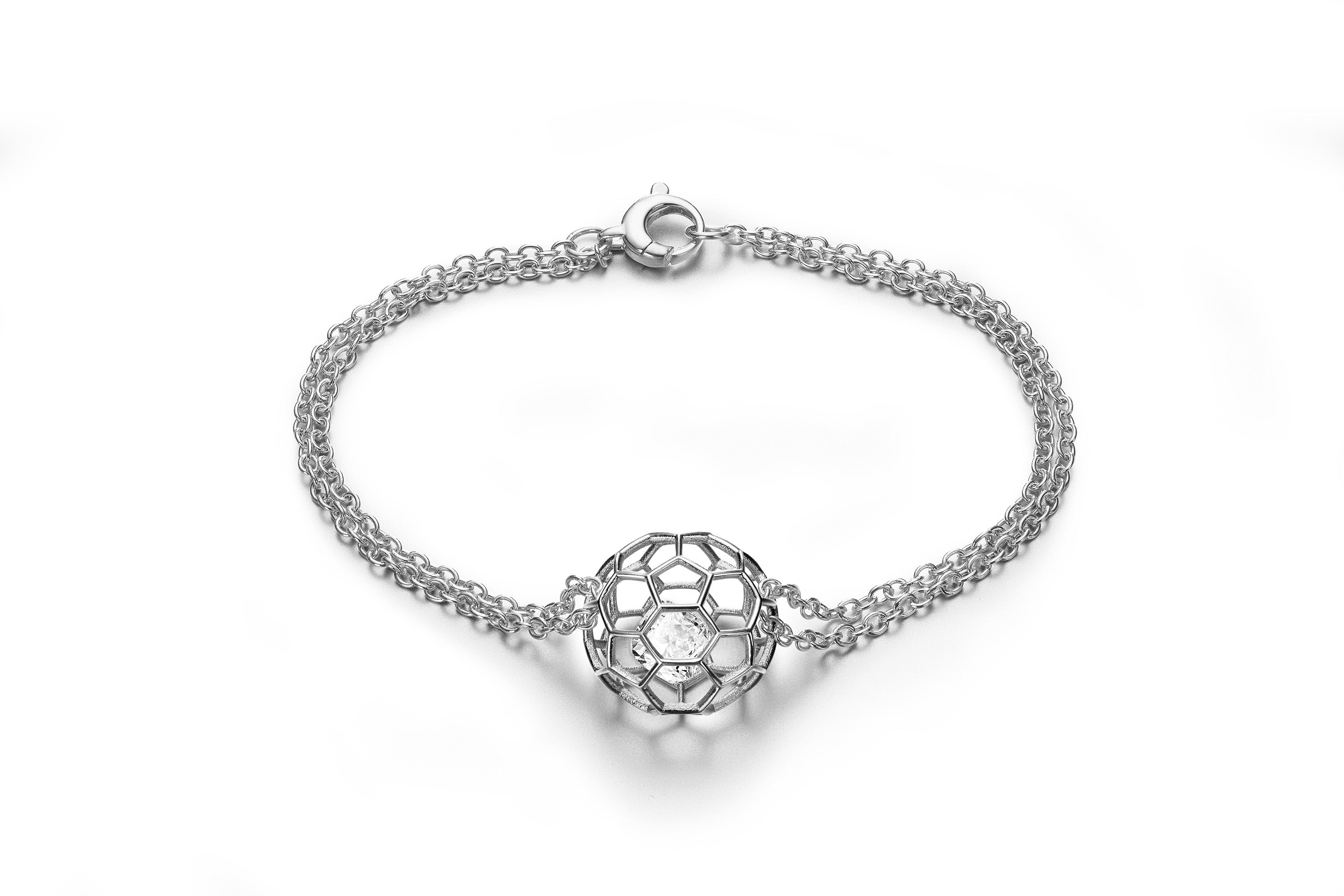 PALLINA White Gold Chain Bracelet PM Daimondi